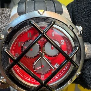 Red and Black Chronograph Invicta  Watch